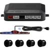 CUQI Sensori Parcheggio Auto, Ausilio alla Retromarcia con 4 Sensori di Parcheggio Posteriori PDC, Kit di Segnalazione della Distanza Totale con Display a LED a Volume Regolabile per Auto, SUV, Pick-up