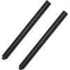 DAGCUXIN Supporto per asta per altoparlante, asta per subwoofer, asta per altoparlante estesa da 40,6 cm, con asta per altoparlante da 35 mm e M20 (2 confezioni nero)