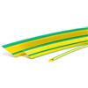 ISOLATECH Guaina Termorestringente Ø30mm x 1m - Messa a terra (verde/giallo) - Rapporto di Restringimento 2:1 - Poliolefina - Senza Adesivo - Resistente ai Raggi UV - Isolamento di Cavi