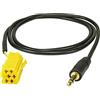tomzz Audio 7551-002 Adattatore AUX-IN compatibile con Smart ForTwo (451) Fiat Grande Punto Alfa 159 a connettore jack 3 5mm