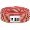 HB-Digital Cavo per altoparlanti 2 x 2,5mm² x 25m CCA Conduttore interno PVC Dielettrico (trasparente) Cavo per altoparlanti