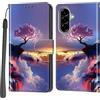 PHINIENLAND Cover per Samsung Galaxy A57 Case PU Pelle Custodia [Kickstand] [Chiusura magnetica] [Slot per Schede], Portafoglio Flip Custodia per Samsung A57,Montagna