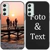 Yoedge Cover Personalizzata Custodia per Samsung Galaxy S23 FE 6,4 Personalizzato con Foto Testi Disegni Personalizza Custodia Immagine, Antiurto Nero Personalizzabili Case per Samsung Galaxy S23 FE