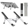 RELEVEN Supporto Pc Portatile Regolabile, Laptop Stand Pieghevole In Alluminio Con Antiscivolo