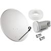 WEB ELETTRONICA SET SATELLITE: PARABOLA 60 CM+LNB+20 METRI DI CAVO+2 SPINOTTI