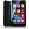 PECSU Lettore MP3 Android 14 con Spotify, Play Store, Amazon Music, Audible, Libby, lettore musicale MP4 con touch screen da 4 per bambini con controllo parentale, modalità Eye-Care (Space Nero)