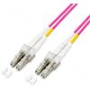 Techly Professional 304123 Cavo Fibra Ottica Multimodale OM4 LC/LC 50/125 5 m Fucsia