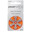 MSTJRY Power One PR48-ZL2 Pile per apparecchi acustici, tipo 13, confezione da 60