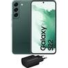 Samsung F-AMZBS901GLEP sbloccato Galaxy S22 5G Smartphone Android senza SIM, Caricatore incluso, 128GB Display 6.1'', Dynamic AMOLED 2X, 4 Fotocamere, 2022, Verde [Versione Italiana]
