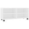 KTHLBRH Mobile TV con Ruote Bianco 90x35x35 cm in Legno Multistrato mobile tv soggiorno tavolo per tv mobiletto tv mobile da soggiorno mobile porta televisione,Adatto a soggiorno,camera da letto,ufficio