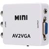 Yosoo Health Gear Convertitore Video, Convertitore da Mini VGA a Video 480P Adattatore Composito da AV a VGA Set Top Box TV Composito Convertitore Audio Video Adattatore Video