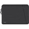 Naukay Custodia per laptop da 13,3 pollici, custodia protettiva antiurto per computer con tasca per accessori, borsa portatile compatibile con MacBook Air/Pro 13-13,3, compatibile con MacBook Pro 14, nero