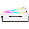 Corsair Vengeance RGB PRO Kit di Memoria Illuminato RGB LED Entusiasta 16 GB (2x8 GB), DDR4 3000 MHz,C15 XMP 2.0, Bianco