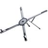 Generisch Supporto per tablet per scrivania, in lega di alluminio magnetico per laptop e tablet con treppiede, supporto magnetico per smartphone, per viaggi, ufficio, attività all'aperto, scrivania, casa e