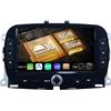 BXLIYER SXAUTO [6G+128G] Android 15 IPS Autoradio Per FIAT 500/500C/500S/500E (2016-2019) - Senza fili CarPlay/Android Auto - LED Camera + MIC - DAB WIFI Fast-boot Volante 360-CAM AHD DSP - 2 Din 7 Pollici