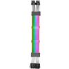 Mars Gaming MCA-16, Cavo Estensore ARGB 8+8pin PCIe per Scheda Grafica, LED Ultra-Luminosi, Compatibilità Completa, Rame Puro AWG18, 310mm