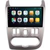 WOMGKDA Android 15 Touch screen Radio per Renault Logan 1 Sandero 2009-2015 Dacia Duster 9 Pollici Car Stereo Lettore con Bluetooth SWC FM RDS Car Radio AHD WIFI DVR GPS Ventola di raffreddamento(2+32G)