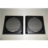 MasterLine Coppia griglie quadrate in plastica grigie per altoparlanti di diametro 100 mm. Disponibili anche di colore nero.