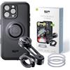 SP CONNECT Moto Bundle Xtreme | SPC+ | Supporto compatibile con iPhone 16 Pro Max | Supporto per cellulare per moto | Supporto cellulare smartphone | Accessori per scooter