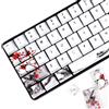 MOLGRIA Set di 71 copritasti per tastiera meccanica da gioco, con profilo OEM PBT personalizzato, in stile giapponese, con estrattore per tasti Cherry MX 71/61, 60% (fiore di prugna)
