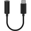 MOELECTRONIX Cuffie USB 3.1 di tipo C con jack adatto per Lenovo Tab P12 Pro, da USB-C a 3,5 mm, connettore digitale, presa Aux-in, cavo adattatore audio nero