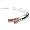 Oehlbach Speaker Wire SP-7 - Cavo per altoparlante stereo HI-FI, con OFC (rame privo di ossigeno), 2 x 0,75 mm², mini bobina, colore: bianco, 10 metri