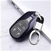ontto Custodia Cover Protettiva per Chiave Telecomando Auto in TPU Morbido per Maserati Levante Quattroporte Ghibli Guscio Protettivo Coprichiave Portachiavi con 4 Tasti-Nero