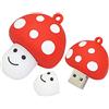 OneSquareCore 16GB Forma di fungo Chiavetta USB Chiavetta USB Disco USB Chiavetta USB Pen drive U Disco PenDrive Memory Stick Memoria esterna Memoria flash USB Archiviazione USB 2.0 Stick (Rosso)