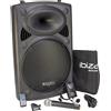 Ibiza Port15VHF-BT impianto audio portatile cassa attiva con bluetooth (450 Watt RMS, USB SD MP3, AUX)