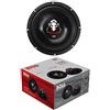 WEB 1 subwoofer compatibile con BOSS AUDIO SYSTEMS P80DVC da 20,00 cm 200 mm 8 doppia bobina 4+4 ohm 500 watt rms 1000 watt max 88 db spl auto, 1 pezzo