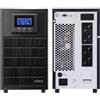 NJOY Aten Pro 3000 Gruppo di Continuità 3000VA 2700 Watt, Doppia Conversione On-Line Onda Sinusoidale Pura, 4 Uscite Schuko, USB, RS232, Slot SNMP, 6 Batterie 12V-9Ah - Garanzia 3 Anni