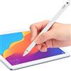 Yctze Penna Stilo Attiva, Penna Touchscreen Universale ad Alta sensibilità, per iOS/per Telefono Android/per Tablet Android/per Tablet Windows, Penna tattile capacitiva(Bianca)