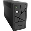 NJOY Keen 600VA Gruppo di Continuità 360 Watt, Tecnologia Line Interactive, UPS con Onda Sinusoidale Simulata, AVR, 2 Uscite Shuko, 1 Batteria - Garanzia 3 Anni