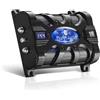 Planet Audio PC10F - Condensatore per auto, 10 Farad, accumulo di energia, migliora i bassi dallo stereo, toni di avvertimento, misuratore di tensione a LED