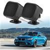 Hapivida Auto audio tweeter, High-quality square design mini stereo speakers for car, 500W high power output, durable plastic material, easy to install, for car door, dashboard, luggage panel