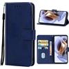 Generico compatibile con MOTOROLA MOTO G22 XT2831-3 / E32 / E32S Copertura Custodia COVER STAND flip LIBRO gel tpu PORTAFOGLIO protezione magnetica display porta card (BLU)
