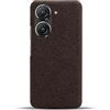 QINOUK Custodia per Asus Zenfone 10, [Antigraffio] Custodia Protettiva Ultra Sottile, Texture del Tessuto Calore Confortevole, per Asus Zenfone 10-Marrone
