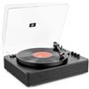 Fenton RP162B Giradischi Bluetooth con altoparlante, Pitch Control, MP3, RCA, Auto Stop, Player, Gramophone, Record Player - Nero