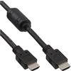 InLine Cavo Hdmi InLine High Speed FullHD 1080p UHD 2.160p Type-A maschio/Type-A maschio ferrite anti-disturbo nero 1,5m [17611]