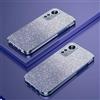 PAIX Custodia Telefono Trasparente Compatibile con Xiaomi 12 Lite Cover Cornice Elettroplaccata Gradiente Glitter Protettiva Sottile TPU