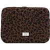HICARRY Puffy Custodia per laptop da 11 13 15 pollici, con motivo leopardato ustodia per laptop con motivo a fiocco, donna e ragazza