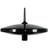 Glomex - Antenna TV/FM/DAB Oasis AGC Black Ø25cm (Nero), Modello T480AGC/BK - Amplificatore Automatico, Kit Tetto, Per Veicoli da Viaggio (Camper, Van) - Stile Moderno FULL HD