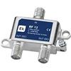 EK PARTITORE TV SAT 2 USCITE 5-2400MHz RIPARTITORE SEGNALE ANTENNA CONNETTORE F