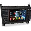erisin Android 16 8 Core Autoradio per Mercedes Classe C W203 S203 CL203 Classe G W463 7 pollici Schermo IPS Bluetooth GPS Navigatore Auto CarPlay Wifi Bluetooth 5.1 DSP Canbus SWC DAB+