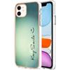 Lnxlanxx Cover Compatibile per iPhone 12 (6.1) / 12 PRO (6.1) TPU Silicone Bumper Disegni Motivo Marmo Colorato PC Rigida Case Antiurto Protettiva Resistente Custodia (Sorriso)
