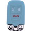 mt key Key Soft Case Custodia protettiva per auto Alfa Romeo 159 Brera Spider Smart Key/Colore: blu fluorescente (Si illumina al buio!)