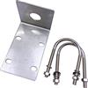 Jpdisdd Staffa di Montaggio per Antenna nel Acciaio Inossidabile con Bulloni Un Forma di U per L'Uso 'Antenna per Camion Cellulare UHF VHF CB Ham UHF Accettato