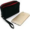 K-S-Trade Compatibile con OnePlus 9 Confezione da Cintura Nero. Travel Bag Copertura Custodia da Viaggio con Protezione Anti-furto Body Bag Borsa Protettiva Grandi Scomparti Compatibile con Armi