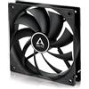 ARCTIC F12 Silent - 120 mm Ventola PC, Rumore Basso 0,08 Sone, Ventilazione Efficiente, Cuscinetto Fluido Dinamico, Ventilazione 800 RPM, 0,08 Sone - Nero