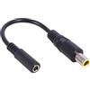 GMBYLBY Cavo adattatore da 4,5 x 3,0 mm femmina a 7,4 x 5,0 mm, 5,5 x 2,5 mm, 7,9 x 5,4 mm, 4,5 x 3,0 mm, connettore convertitore da 18 cm, adattatore di alimentazione